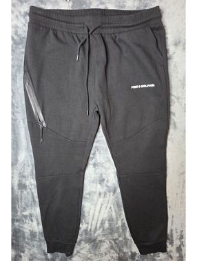 Pink Dolphin Black Joggers Mens Sz XL
